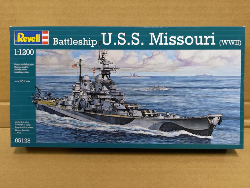 REVELL 1 1200 BATTLESHIP U S S MISSOURI WWII 05128 露天市集 全台最大的網路購物市集