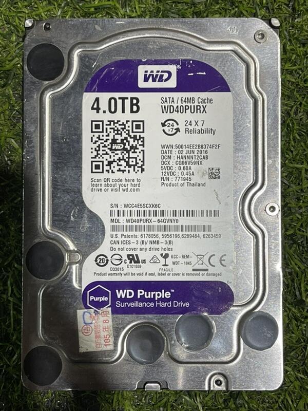 琻霖二手硬碟威騰 WD 紫標 4TB SATA 3 5 WD40PURX WD40PURZ 含稅 露天市集 全台最大的網路購物市集