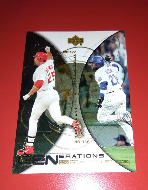 2000 Upper Deck Mark McGwire Sammy Sosa Generations of Excel 露天市集 全