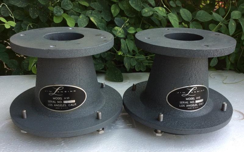  Pair of Vintage  JBL H93 horn  美國製造高音驅動器號角一對