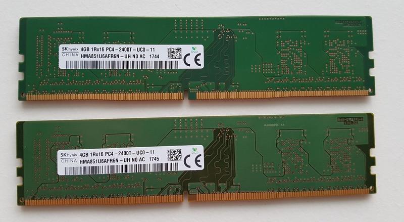 SK Hynix 海力士4GB 1Rx16 PC4-2400T-UC0-11 臺式機內存DDR4代