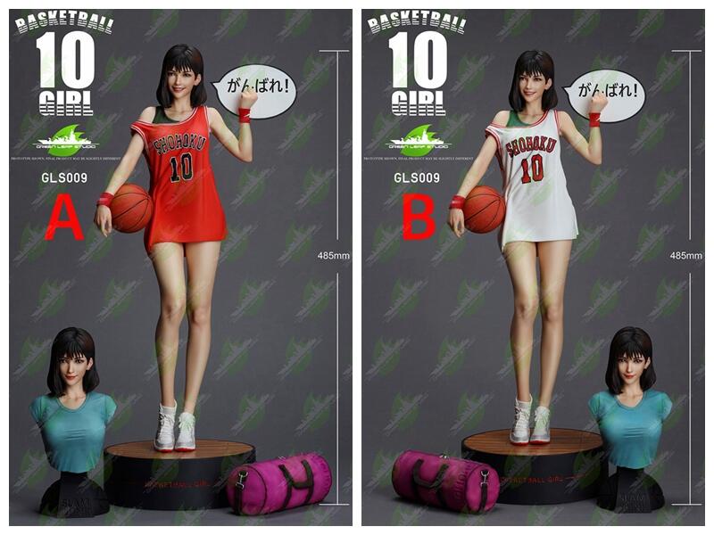 綠葉工作室1/4 籃球少女赤木晴子紅衣/白衣版雕像接單