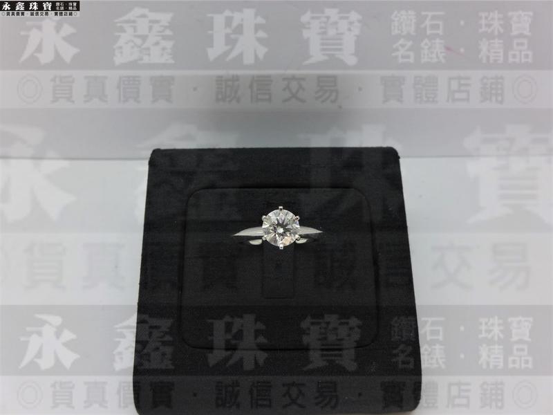 周大福Chow Tai Fook GIA天然鑽石戒指 1ct D/VS2/車工完美 PT950 n0486