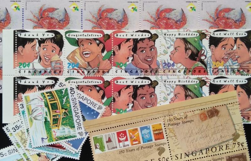 新加坡郵票貼信票(2元新幣面值郵票)特價