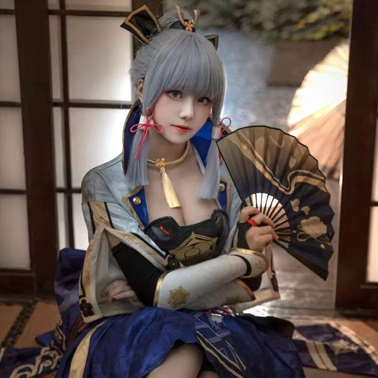 原神cos服稻妻城白鷺公主神裡綾華cosplay服動漫服裝全套女| 露天市集