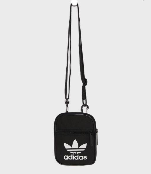 現貨iShoes正品Adidas Trefoil Festival Bag 小包黑三葉草側背包DV2405