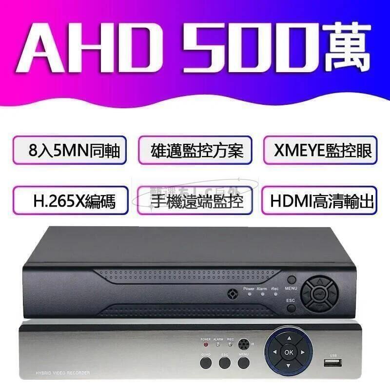 【現貨免運】AHD監視器主機8路XVITVICVIDVR同軸錄像機1080P 5MP主機監控4入畫面網路錄影機