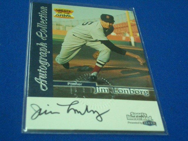 阿克漫18-37~MLB-1999 Sports Illustrated 簽名卡Jim Lonborg只有一張