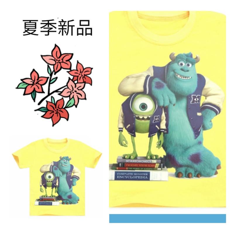●台灣現貨●夏季新款/兒童男童/中小童/歐美版型/怪獸電力大學圖案短袖T恤 SBU290