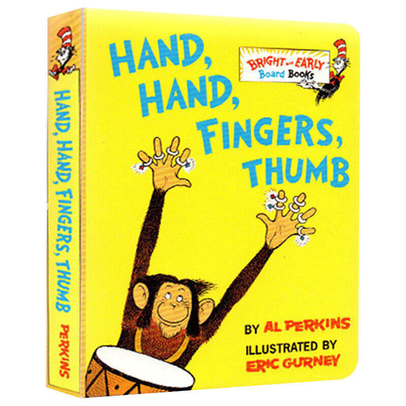 英文原版繪本 Hand,Hand, Fingers,Thumb 蘇斯博士紙板書Dr.Seuss