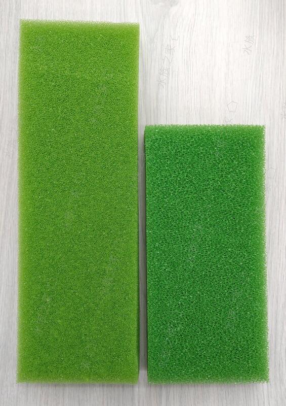 【水族之家】綠生化棉 尺寸適合1.5／2尺上部伸縮槽滴流盒 方形生化棉 培菌 過濾 便當盒 上部過濾 水族濾材