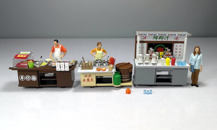 新品 1/35 香港式屋台  ミニチュア ４個組  TINY  微影 Amazon.co.jp: 1/35 香港式屋台 ミニチュア 4個組 TINY 微影