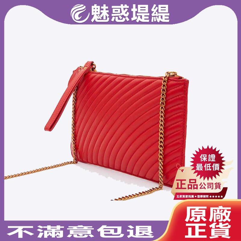 【魅惑堤緹 🚀】全球直購 正品保證** PAZZION 紅色絎縫手提包 3905-1皮夾 皮包