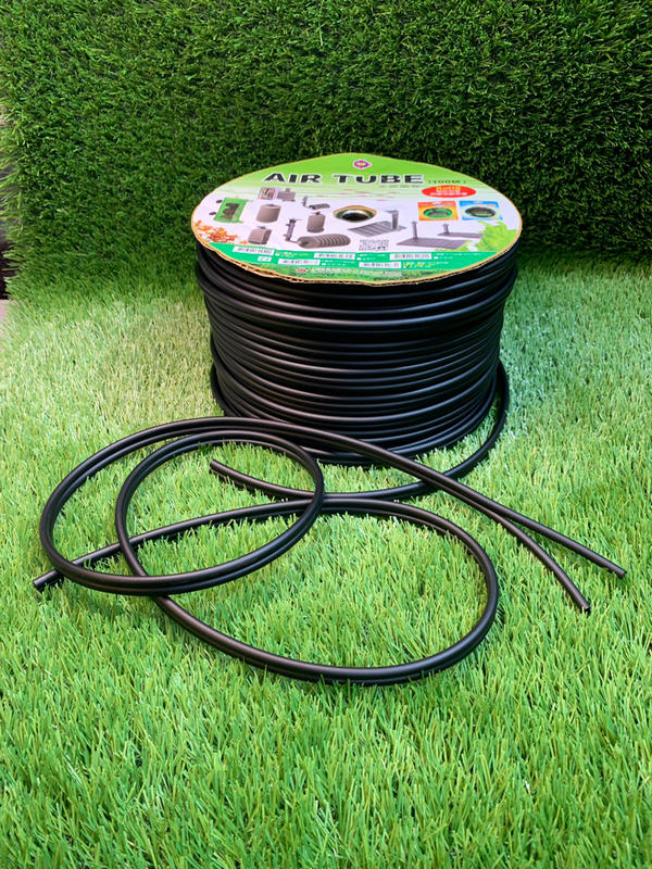 ［水族最便宜］雅柏 雙管黑色PVC矽膠軟式 打氣風管 150cm 打氣管、風管、耐酸鹼、抗高壓