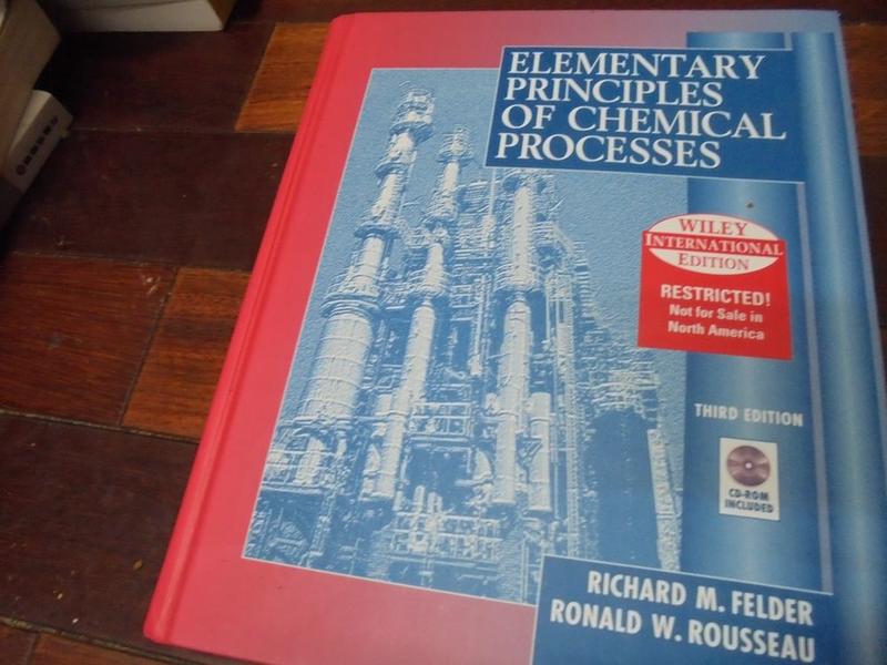 《Elementary Principles of Chemical Process 3/e》七成新