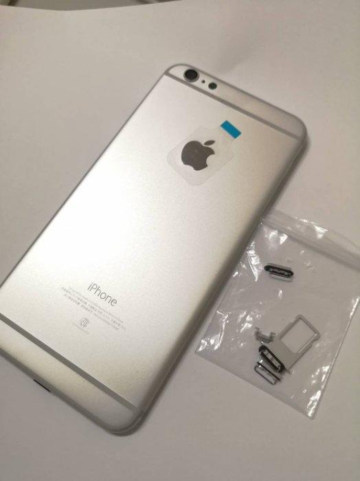 [一年保固]蘋果 Apple iphone 6P 原廠背蓋(含側按鍵)  贈手工具 銀色 原廠規格