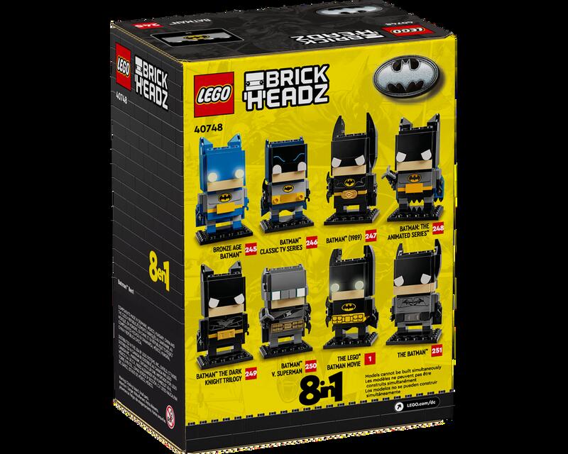 積木樂園】樂高LEGO 40748 BrickHeadz 蝙蝠俠™ 8-in-1 | 露天市集| 全