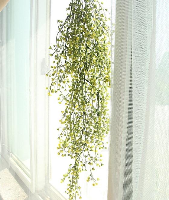 ✨貝殼草✨拍照道具 藤蔓 多肉植物 植物牆 假花 人造花 拍照背景 居家裝飾 現貨