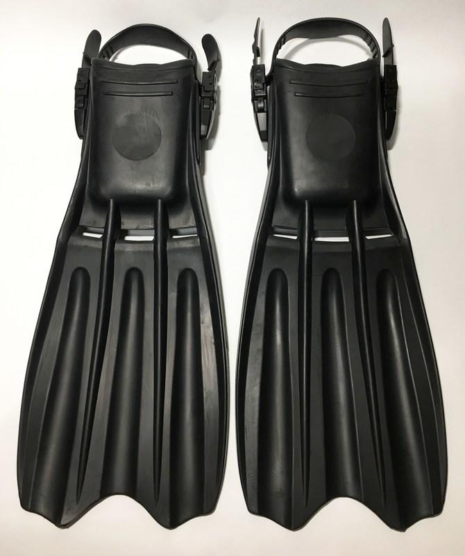 【KPD SHOP】黑色快卸扣橡膠潛水蛙鞋 長型(F808)台灣製造 潛水 浮潛