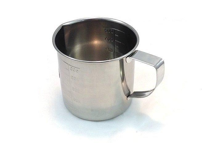 [歡樂廚房] #304不銹鋼量杯 尖嘴量杯 內外刻度 鋼杯 500C.C