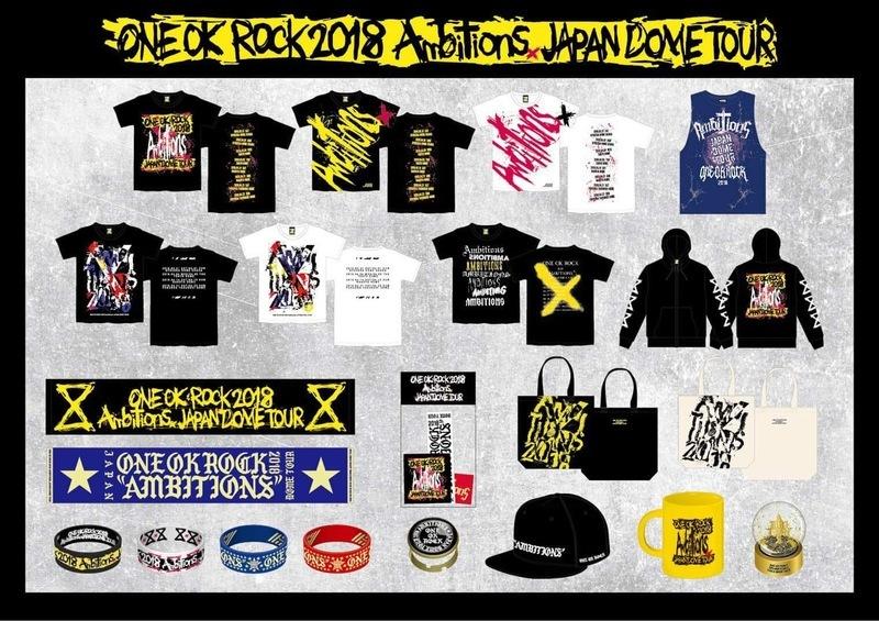 代購ONE OK ROCK 2018 AMBITIONS JAPAN DOME TOUR 官方限量T-shirt A款