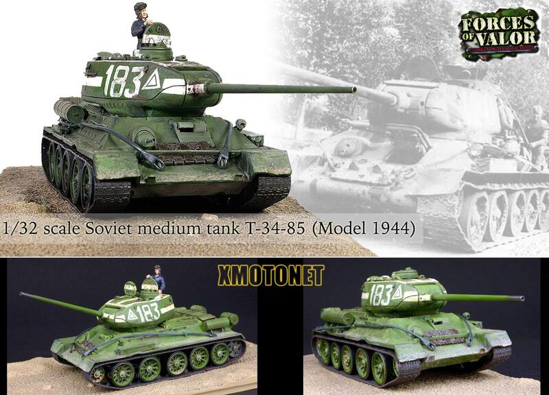 【魔玩達人】1/32 FOV 801013B 二戰蘇聯T34/85中型坦克 1944生產版 柏林城市舊化塗裝【現貨特價】