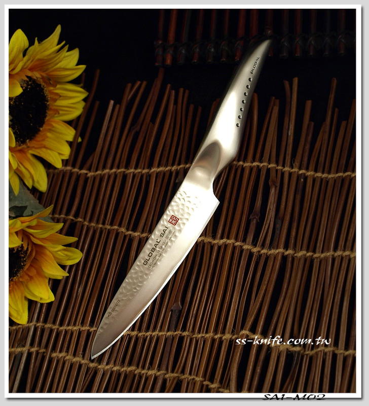 雙雄名家刀品《GLOBAL具良治》SAI-M02 多用途刀 14.5cm (夾鋼) 型號:SAI-M02
