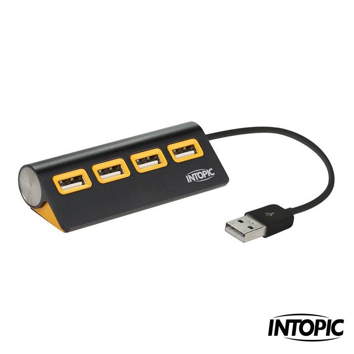 新竹【超人3C】INTOPIC 廣鼎HB-23 USB2.0集線器 可吸附金屬 線長1米 480Mbps
