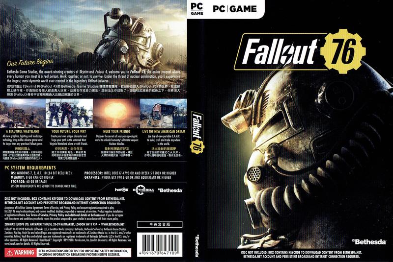 PC GAME【Fallout 76《異塵餘生76》】中英文一般版