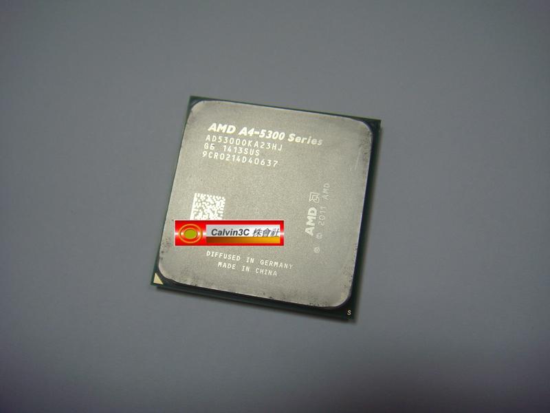 AMD A4-5300 FM2腳位 內建顯示 HD 7480D 速度3.6G 快取L2=1M 32奈米 65W 雙核心