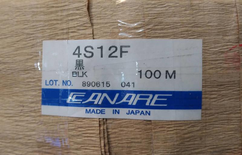 Canare 4S12F 4股喇叭線 日本製造 佳耐美原廠 錄音室 電源 黑色 Furutech 4S11 4S8 專線