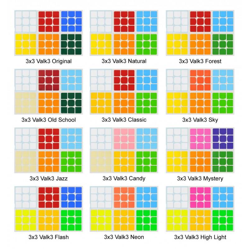 [小丸號]CubeSticker方塊專用貼紙 3x3 Valk 全系列