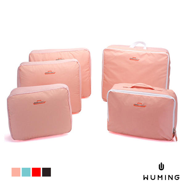 『無名』 五件組 旅遊收納袋 背包行李袋 護照包 夾 旅行袋 護照 行李箱 吊牌 收納 盒 H03116