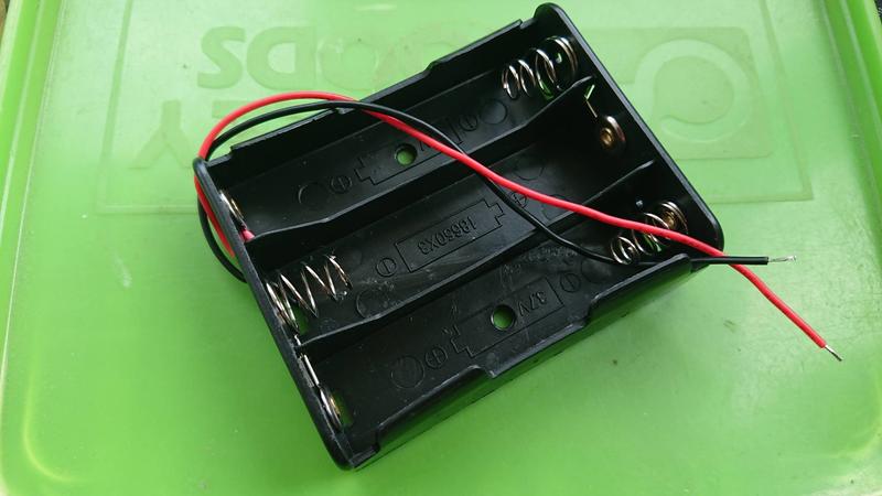 [RWG] 18650 電池盒 3節 3串 串聯 帶線 無蓋