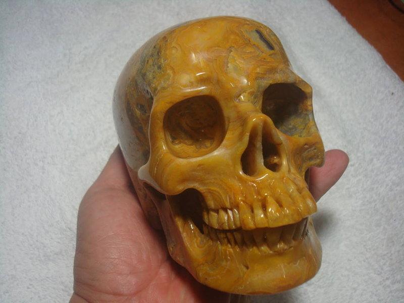 瑪瑙雕刻頭骨