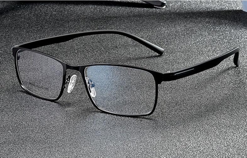 【實惠眼鏡】8100近視眼鏡框 平光眼鏡配到好 全框合金鏡架TR彈性鏡腿 超有型 全視線 抗藍光 變色鏡片 濾藍光均有售