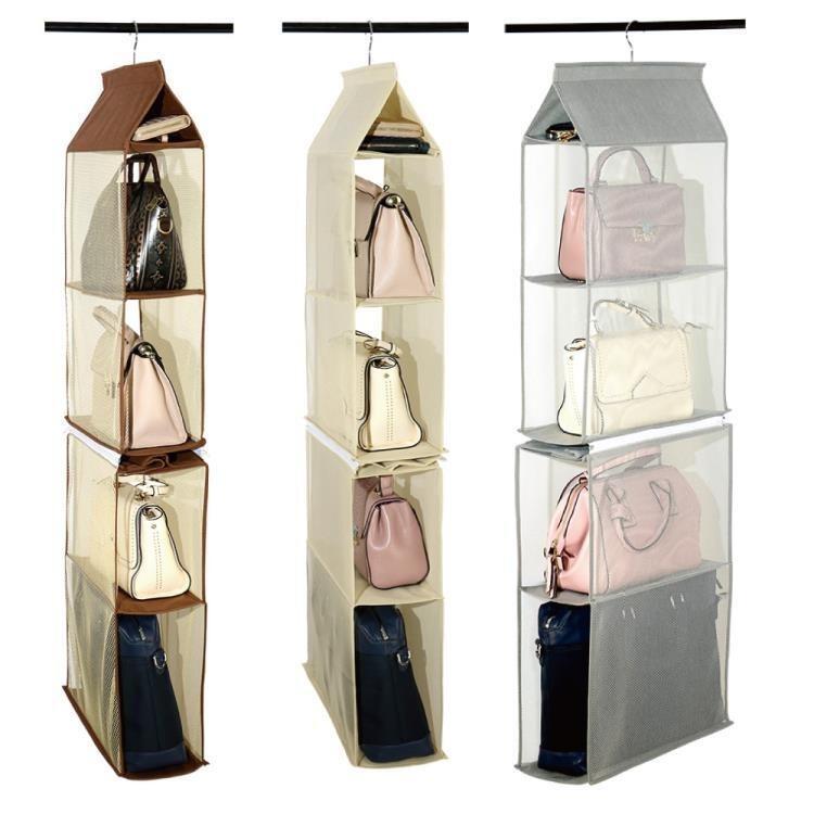 掛袋 墻掛式包包收納掛袋衣櫃懸掛式整理袋神器布藝防塵儲物架子