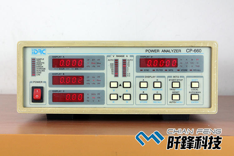 【阡鋒科技 專業二手儀器】擎宏 IDRC CP-660  (20A)功率計 Digital Power Meter