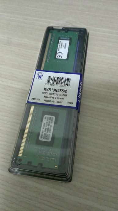 金士頓 原廠終身保固，全新盒裝 DDR3 1333 2G   