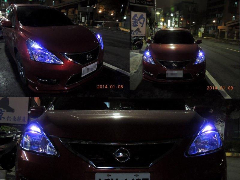 【JP】新竹永豐汽車LED@NISSAN BIG TIIDA 大T 小燈改裝T10 12SMD 紫羅蘭 藍/紫漸層雙色