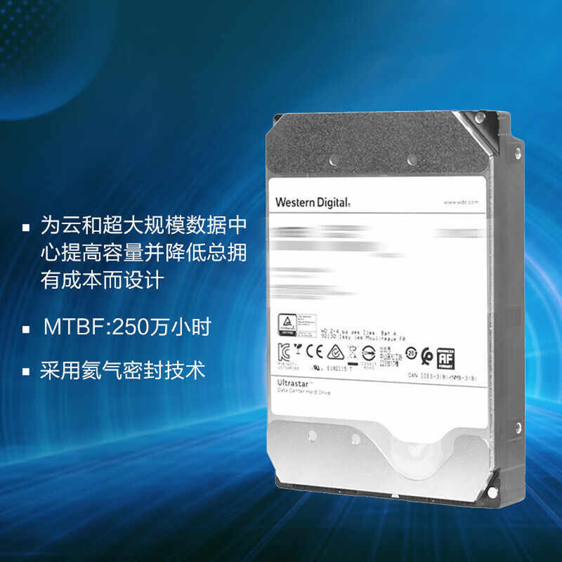 5Cgo【權宇】WD西部資料 WUH721816ALE6L4 SATA6Gb/s 16TB伺服器企業級存儲7200轉含稅