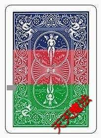 【天天魔法】【073】三段變色牌，三段式牌背顏色變化(高品質Bicycle藍紅綠版本)