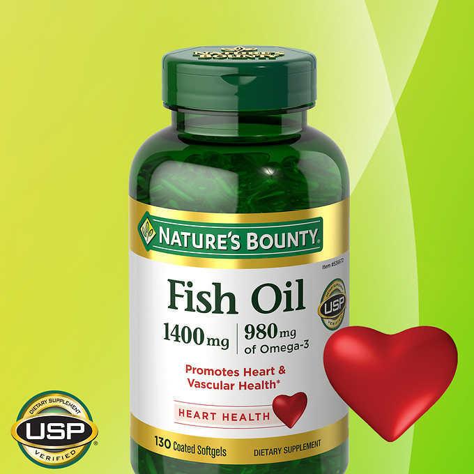 美國代購 Nature's Bounty魚油1400毫克，130粒