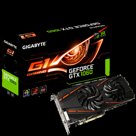 技嘉 GeForce GTX 1060 G1 Gaming 6G 電競版顯卡GV-N1060G1 GAMING-6GD