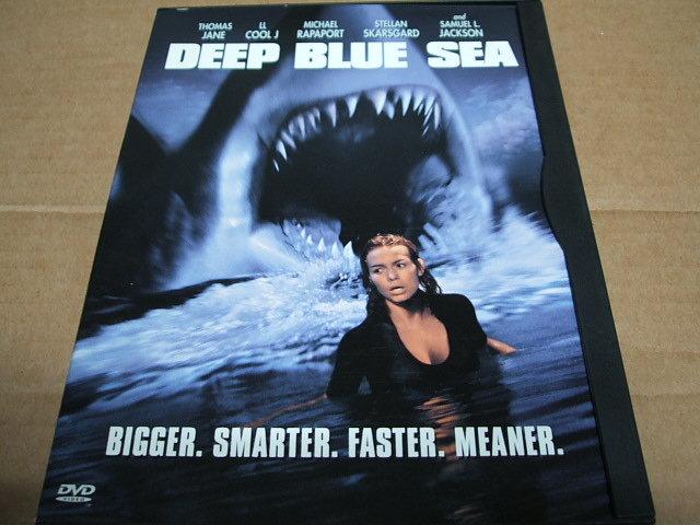 DEEP BLUE SEA 大白鯊 水深火熱 1區 美版 單碟 DVD 售 ( 山缪傑克森 主演 )