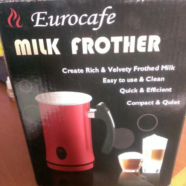 晴天咖啡&#x0263c; Eurocafe 鮮奶發泡器 MMF-503 紅色    電動奶泡機