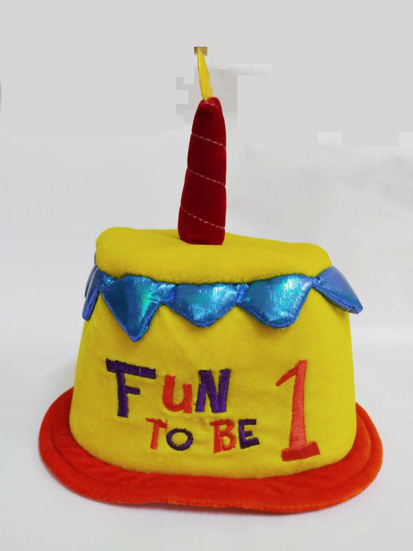 生日蛋糕帽 慶生帽 1歲嬰幼兒慶生 FUN TO BE 1 