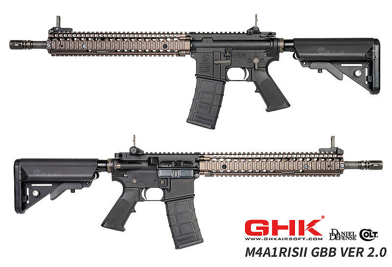 【KUI】GHK M4A1 RISII 瓦斯槍 GBBR氣動步槍 Ver2.0（Colt、DD授權）美軍長槍~38526