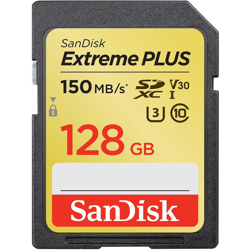晴光 SANDISK EXTREME PLUS 128G 150MB SDXC UHS-1 記憶卡 4K U3 公司貨