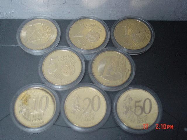 歐元記念幣 --- 一組8枚